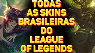 AS SKINS BRASILEIRAS DO LEAGUE OF LEGENDS! DUVIDO VOCÊ ACERTAR TODAS KKKKK  