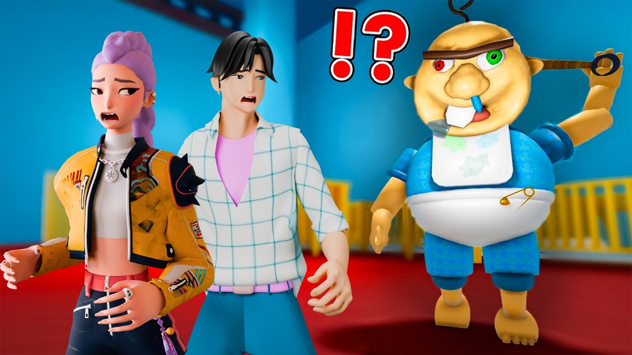 Rumi and Jinu Plays Roblox Escape Baby Bobby's Daycare