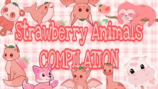 Strawberry Animals COMPILATION with Lyrics | TikTok Cover