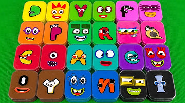 Rainbow SLIME 🌈 Looking Numberblocks, Alphablocks, Cocomelon All Shape Clay, SLIME Asmr