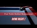 How to Replace Your Pool Table Cushion Rubber