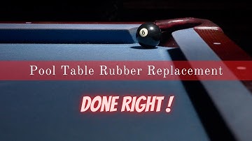 How to Replace Your Pool Table Cushion Rubber