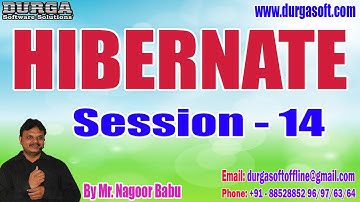 HIBERNATE tutorials || Session - 14 || by Mr. Nagoor Babu On 28-11-2022 @10AM IST