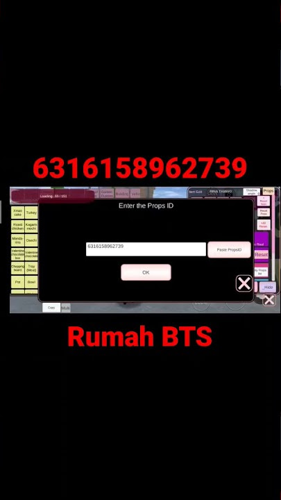 id Rumah BTS | Sakura School Simulator