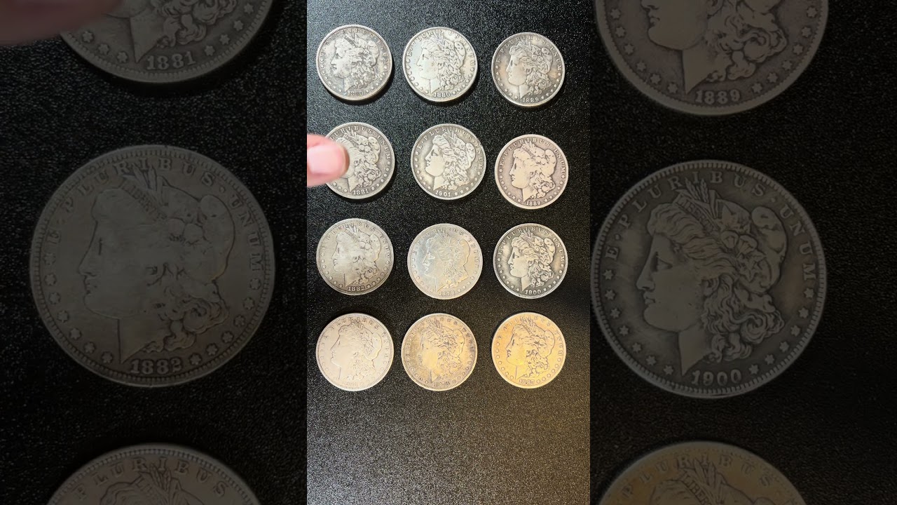 What row has real Morgan Silver Dollars? 