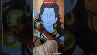 Working on Shiv Ji Painting 🙏🥰 #subscribe 🙏 #art #mahadev #bholenath #shortsfeed #shorts #trending