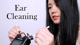 ASMR Rough Ear Cleaning with Cotton Swab | Intense Deep Ear Cleaning | No Windshield (No Talking)