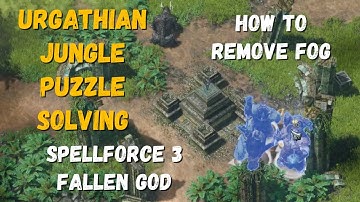 SpellForce 3: Fallen God. Urgathian Jungle Puzzles Solving (Riddles, Hex Stones, Fog), Treasure Hunt