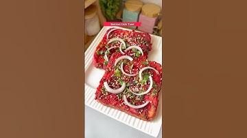 Beetroot dahi toast…. #shorts #veg_desi_cuisine
