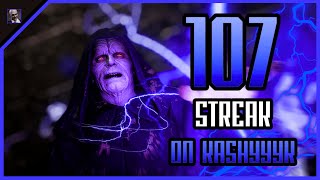 Star Wars Battlefront 2 | Emperor Palpatine 107 Killstreak on Kashyyyk