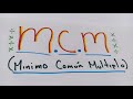 MÍNIMO COMÚN MÚLTIPLO (m.c.m) | sacando el mcm de unos ejemplos.