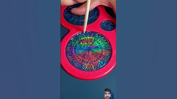 Colorful Spirograph Design #spirographshr #spirograph #asmr #satisfying #art #usa #shorts  #pattern