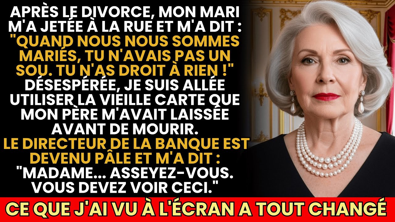Mon Mari M’a Jetée À La Rue Sans Un Sou… Mais Quand Le Directeur De La Banque A Vu Ma Carte…