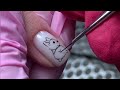Как нарисовать @опу Корги на ногтях? / покрытие ногтей базой с розовой поталью