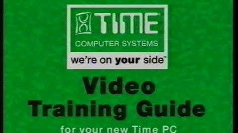 Time Computer Systems - Video Training Guide (1998) Full Video