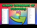 How to scrape usernames of followers on Instagram (with Python)