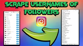 How to scrape usernames of followers on Instagram (with Python)