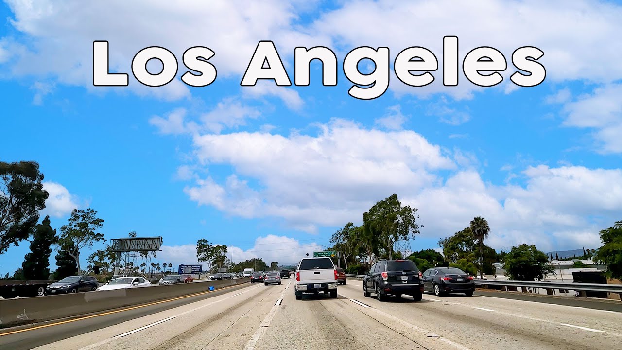 From Beverly Hills to Adventure: Driving Tour on I-10 Eastbound in Los Angeles, California, USA