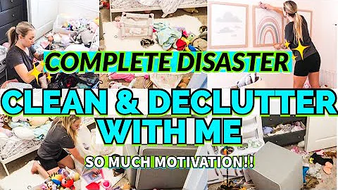*EXTREME* DECLUTTER ORGANIZE CLEAN WITH ME | COMPLETE DISASTER CLEANING MOTIVATION & DECLUTTERING