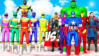 POWER RANGERS ZEO VS THE AVENGERS COMIC - Marvel Avengers vs Power Rangers