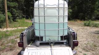 Pressurizing a water tote, Farming, MacGyver, IBC container