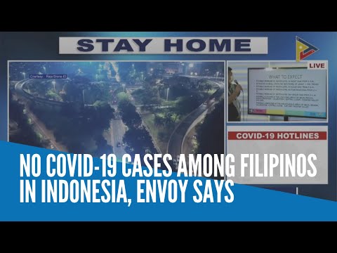 No COVID-19 cases among Filipinos in Indonesia, envoy says