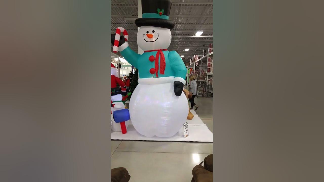 2016 Menards Inflatable Kaleidoscope Snowman YouTube