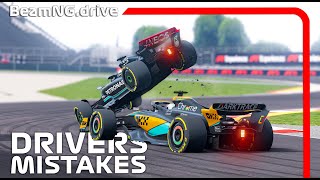 Drivers Mistakes Crashes #7 | BeamNG.drive | F1 MOD