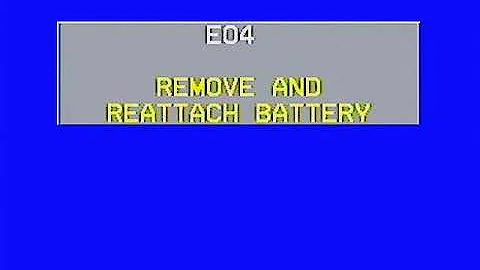 E04 unit in safeguard mode JVC MiniDV