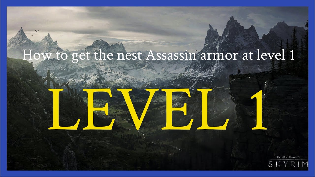 How to get the Ancient Shrouded Assassin armor at level 1 in Skyrim Special Edition