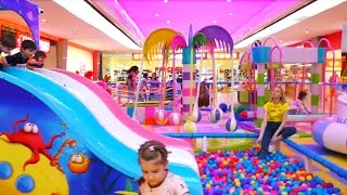 Светящаяся детская горка и батут наполненный жидкостью с подсветкой Oz Mall Krasnodar baby club