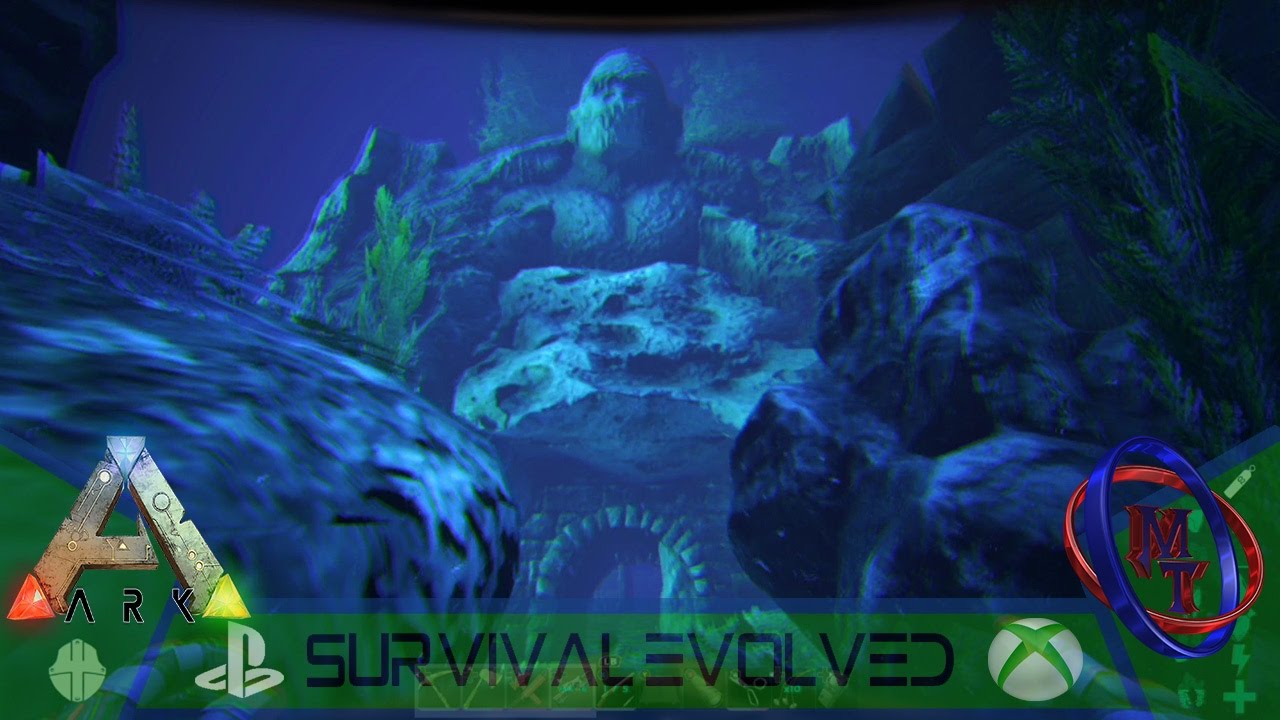 Ark Xbox Ps4 Secret Underwater Cave The Center Youtube