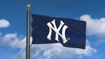 New York Yankees Flag Logo Animation (moving clouds)