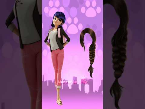MLB Marinette As Diffrent Hair Style Miraculous Shorts Viral Video Youtubeshorts