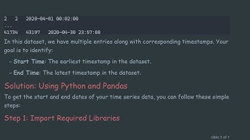 Getting Start and End Dates in a Data Sequence using Python and Pandas