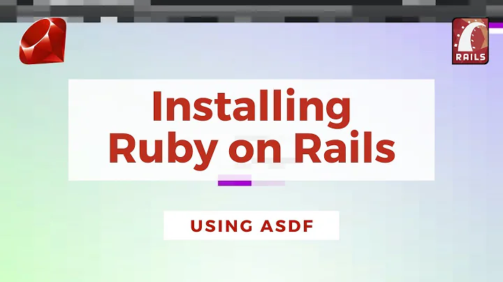 Installing Ruby on Rails Using asdf #RubyOnRails
