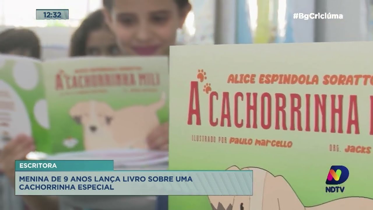 Menina de 12 anos lança primeiro livro escrito em um dia durante