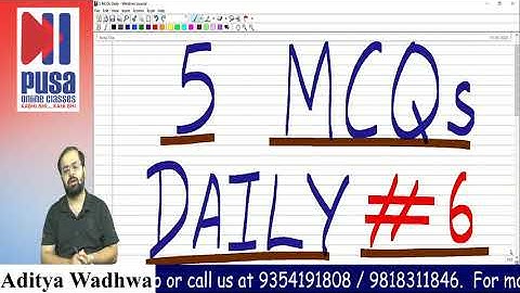 Accounts Class 12 | 5 MCQs Daily @ 8:30 PM | Day 6 by Aditya Wadhwa sir