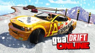 ЛЕДЯНОЕ БЕЗУМИЕ! ТОП ДРИФТ ПО ТОНКОМУ ЛЬДУ В GTA 5 ONLINE ( ГТА 5 ДРИФТ ГОНКИ )