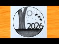 Beautiful 2026 New Year Drawing ✏️ Pencil Shading Art Tutorial