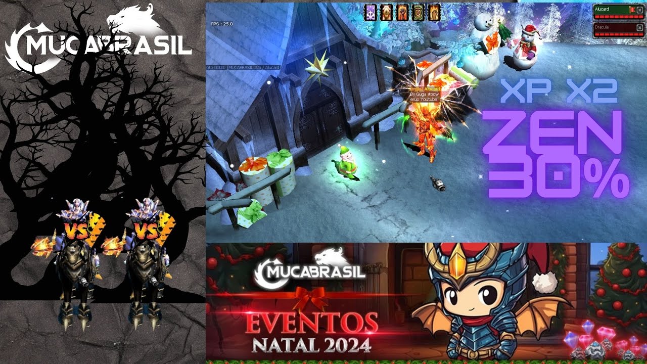 Dracula - Jogando MU Online Season 2.0 (MU CA BRASIL) Evento #01 - XP Dobrada e Zen Aumentado 30%