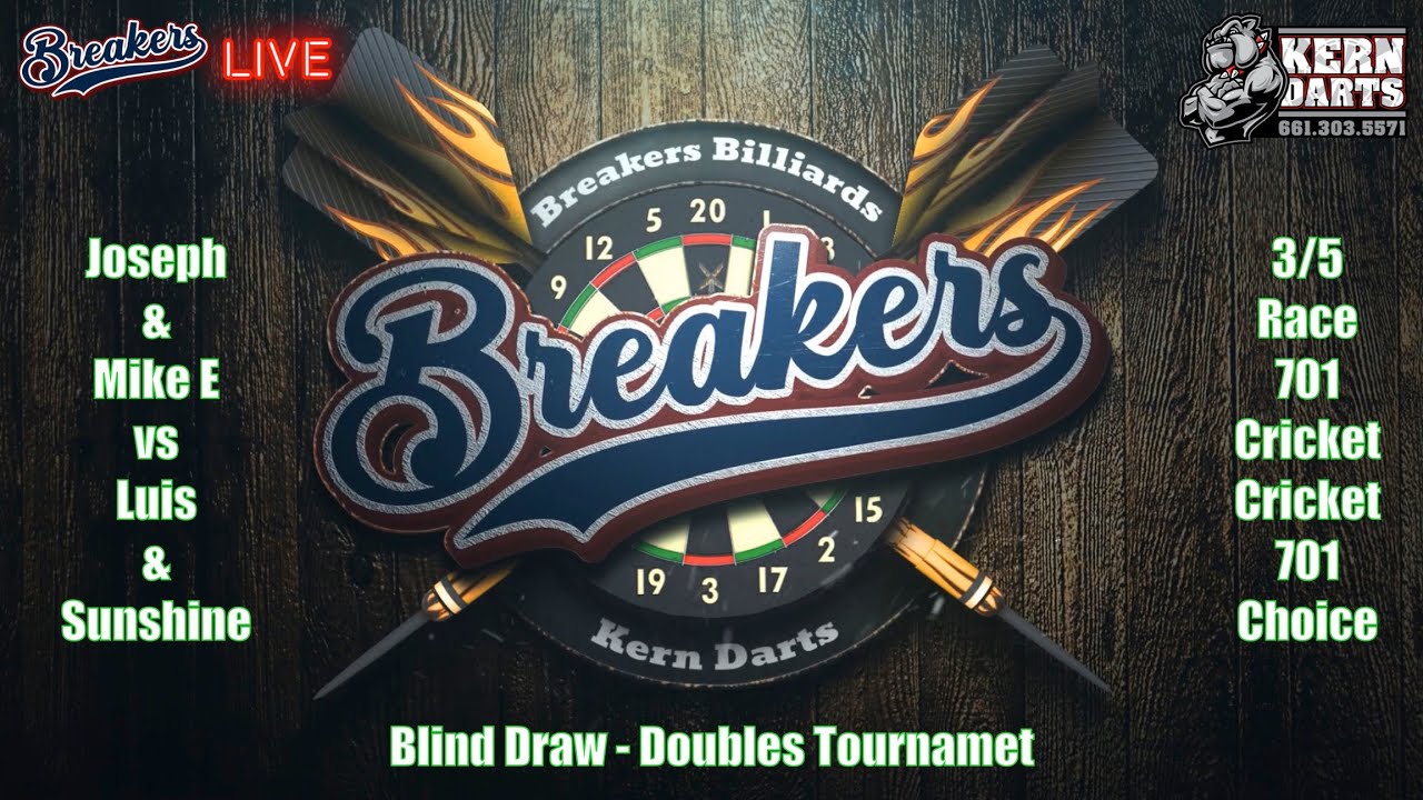 Image of video the Darts Blind Draw - Doubles Joseph/Mike E vs Luis/Sunshine 11