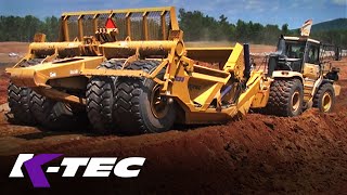 K-Tec 1233 Loading Clay with Bell Tractor