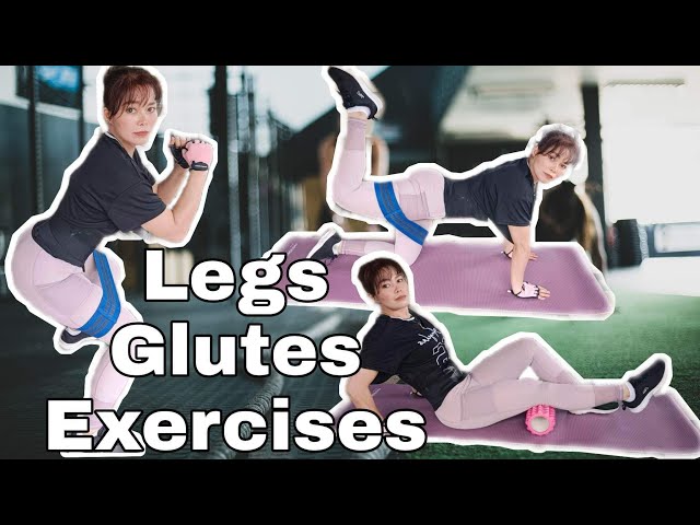 Leg Glutes Exercises With Foam RollerResistance Bands class=