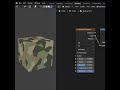 Procedural camouflage pattern in Blender #b3d #texture #procedural