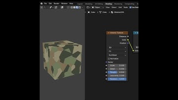 Procedural camouflage pattern in Blender #b3d #texture #procedural
