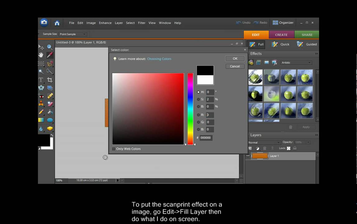How to get a Scan Print effect on (HD) YouTube