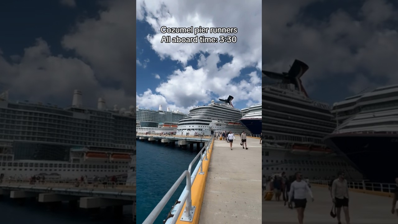 Don’t be like these people! #cruise #cozumel #pierrunners #carnivalcruise #cozumelmexico #shorts