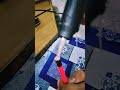 #eraser with hot glue gun