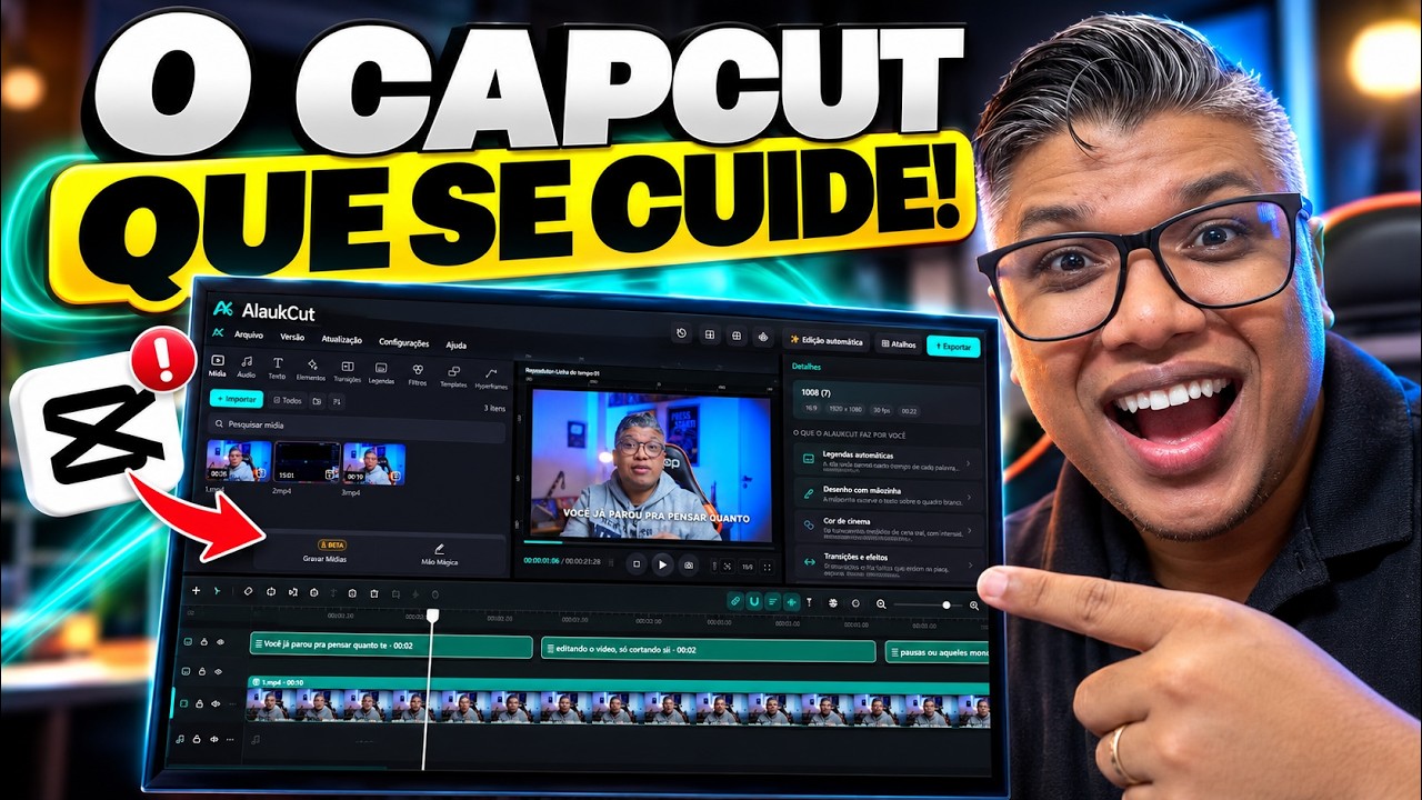 O CapCut Que Se CUIDE! Esse Editor de Vídeo Ficou INCRÍVEL!